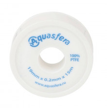 Лента ФУМ PTFE 6020 19ммх0,2ммх15м катушка среда: вода Aquasfera 6020-04