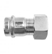 Муфта сталь нерж AISI 304 Дн 15х1/2" пресс/нак/гайка FS145 SantechSystems