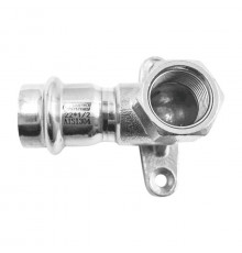 Водорозетка сталь нерж AISI 304 Дн 15х1/2" пресс/ВР FS123 SantechSystems