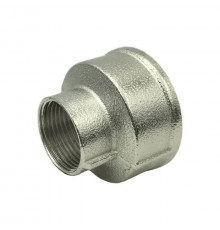 Муфта латунь никель переходная Ду 20х15 (3/4"х1/2") ВР/ВР FN122 SantechSystems