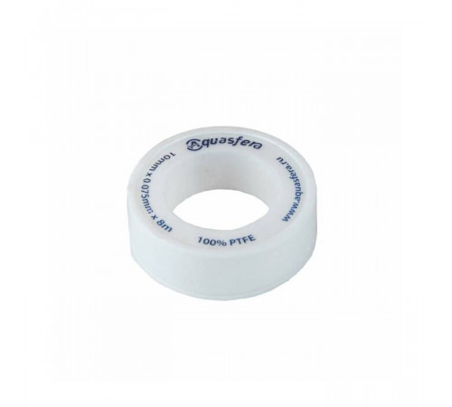 Лента ФУМ PTFE 6020 10ммх0,075ммх8м катушка среда: вода Aquasfera 6020-01