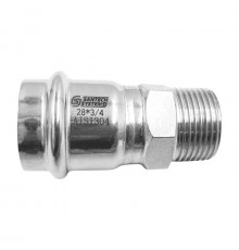 Муфта сталь нерж AISI 304 Дн 15х1/2" пресс/НР FS143 SantechSystems