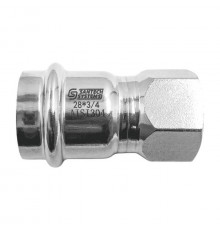 Муфта сталь нерж AISI 304 Дн 15х1/2" пресс/ВР FS144 SantechSystems